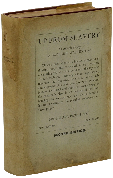 Up From Slavery: An Autobiography (1901, Dust Jacket) Booker T. Washington