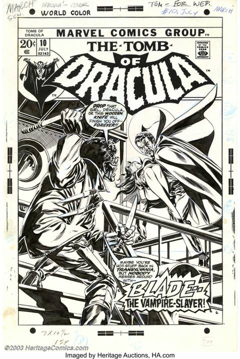 The Tomb of Dracula #10 Cover Original Art