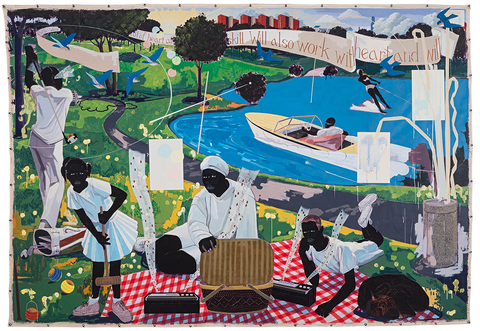 Kerry James Marshall, "Past Times" (1997)