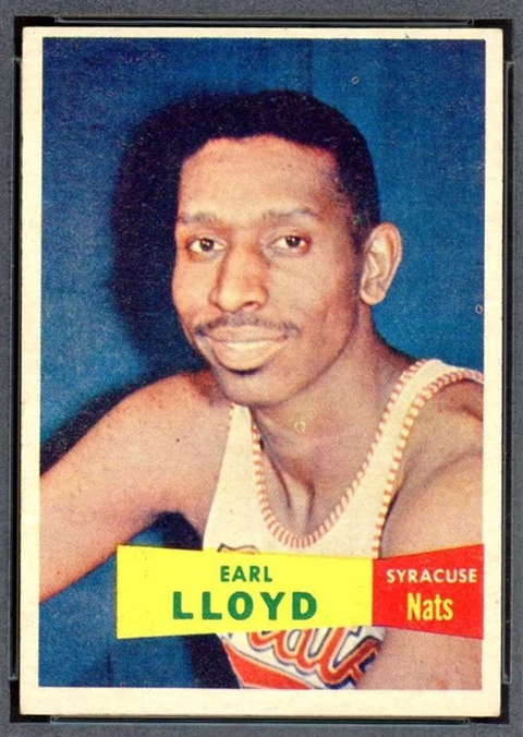 1957 Topps #54 Earl Lloyd Rookie Card