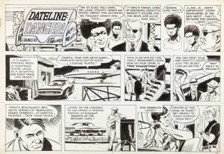 "Dateline: Danger!" Daily Comic Strips Original Art