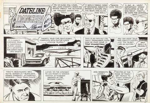 "Dateline: Danger!" Daily Comic Strips Original Art