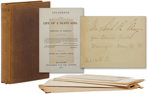 Harriet Jacobs, Incidents in the Life of a Slave Girl — Rare Presentation Copy