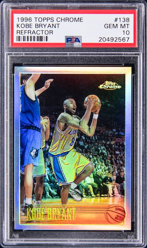1996 Topps Chrome Kobe Refractor RC – PSA 10