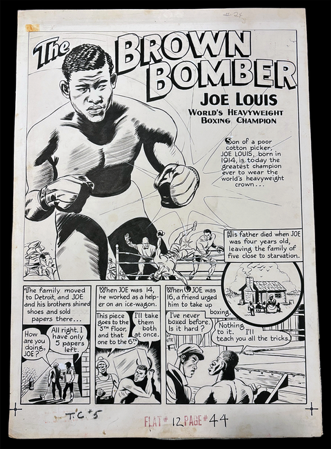 Original Comic Art – “The Brown Bomber: Joe Louis”