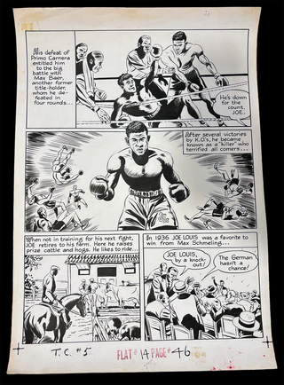 Original Comic Art – “The Brown Bomber: Joe Louis” — view 3