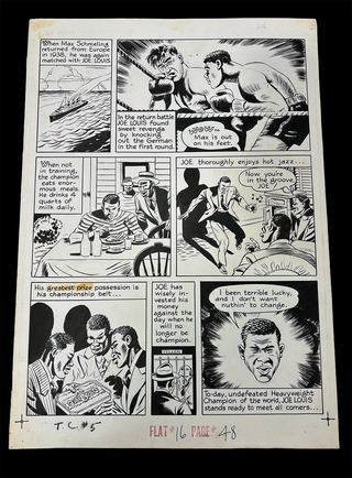 Original Comic Art – “The Brown Bomber: Joe Louis” — view 5