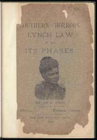 Ida B. Wells Anti-Lynching Pamphlet (1892) — view 2