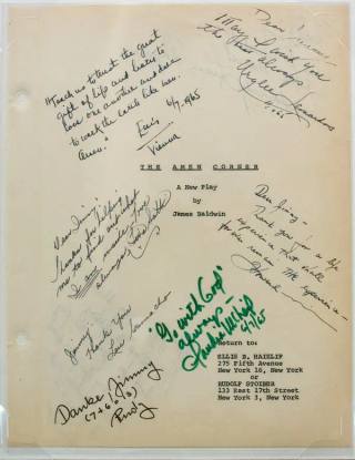 James Baldwin Manuscript Letter on Race and America — view 2