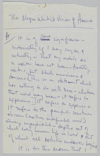James Baldwin Manuscript Letter on Race and America — view 3